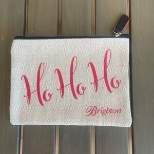 Vintage Brighton Ho Ho Ho Holiday Canvas Pouch